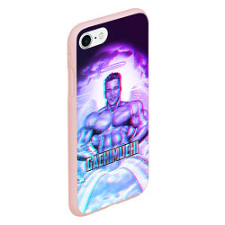 Чехол iPhone 7/8 матовый Billie Herrington: Gachimuchi, цвет: 3D-светло-розовый — фото 2