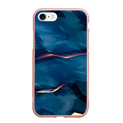 Чехол iPhone 7/8 матовый Броня из магического синего камня
