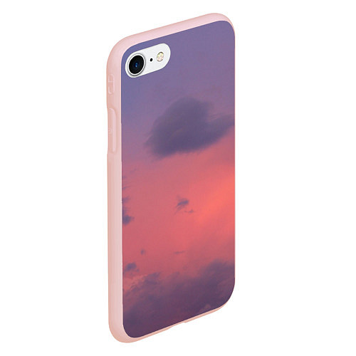 Чехол iPhone 7/8 матовый Розовая туча / 3D-Светло-розовый – фото 2