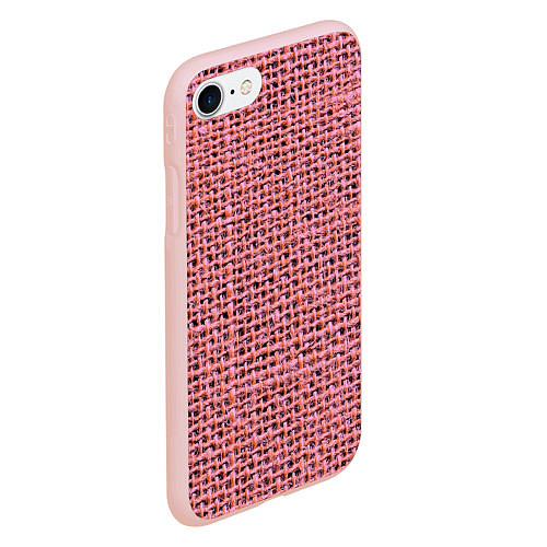Чехол iPhone 7/8 матовый Вязка / 3D-Светло-розовый – фото 2