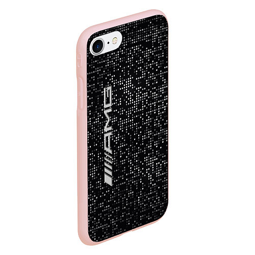 Чехол iPhone 7/8 матовый AMG - pattern - minimalism / 3D-Светло-розовый – фото 2