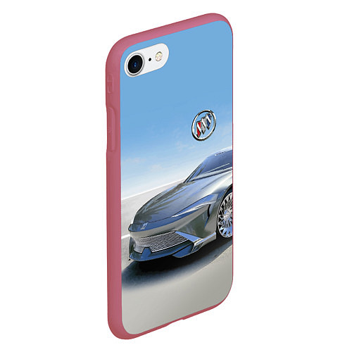Чехол iPhone 7/8 матовый Buick concept в пустыне / 3D-Малиновый – фото 2