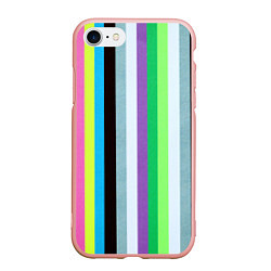 Чехол iPhone 7/8 матовый Множество цветов, цвет: 3D-светло-розовый