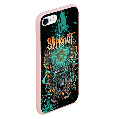 Чехол iPhone 7/8 матовый Slipknot monster / 3D-Светло-розовый – фото 2