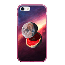 Чехол iPhone 7/8 матовый Луна-Грейпфрут