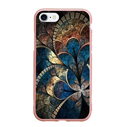 Чехол iPhone 7/8 матовый Древний витраж, цвет: 3D-светло-розовый