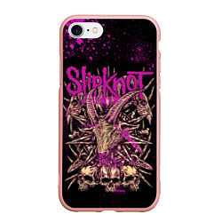 Чехол iPhone 7/8 матовый Slipknot pink