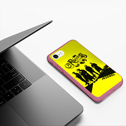 Чехол iPhone 7/8 матовый Jezebel - The Rasmus, цвет: 3D-малиновый — фото 2