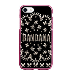 Чехол iPhone 7/8 матовый По мотивам альбома BANDANA Кизару Биг Бейби Тейп, цвет: 3D-малиновый