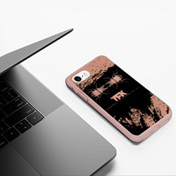 Чехол iPhone 7/8 матовый Thousand Foot Krutch Metamorphosis, цвет: 3D-светло-розовый — фото 2