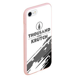 Чехол iPhone 7/8 матовый Thousand Foot Krutch логотип, цвет: 3D-светло-розовый — фото 2