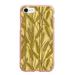 Чехол iPhone 7/8 матовый Винтажные колоски пшеницы