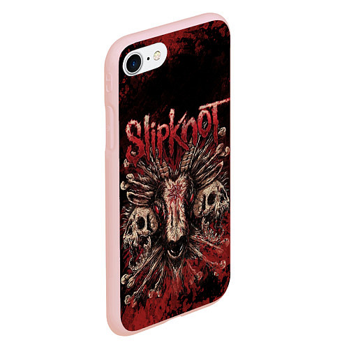 Чехол iPhone 7/8 матовый Horror Slipknot / 3D-Светло-розовый – фото 2