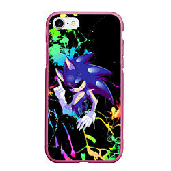 Чехол iPhone 7/8 матовый Sonic Exe - Hedgehog - video game