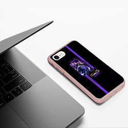 Чехол iPhone 7/8 матовый JoJo Bizarre Adventure Jotaro, цвет: 3D-светло-розовый — фото 2