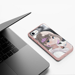 Чехол iPhone 7/8 матовый Keke Tang eyes - Love Live Superstar, цвет: 3D-светло-розовый — фото 2