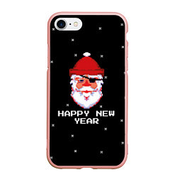 Чехол iPhone 7/8 матовый Дед мороз с повязкой