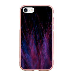 Чехол iPhone 7/8 матовый Абстрактный мех, цвет: 3D-светло-розовый