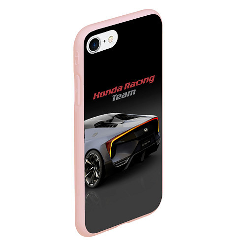 Чехол iPhone 7/8 матовый Honda Racing Team - Japan / 3D-Светло-розовый – фото 2