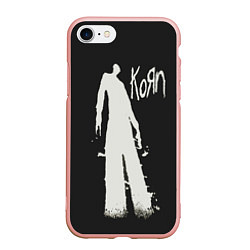 Чехол iPhone 7/8 матовый Korn print, цвет: 3D-светло-розовый