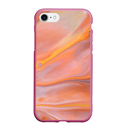 Чехол iPhone 7/8 матовый Оранжевая река и краски