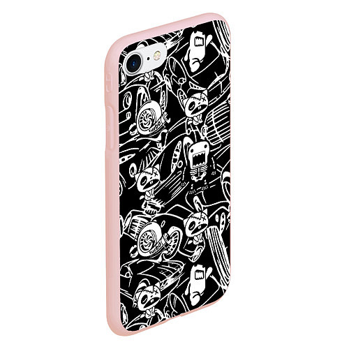 Чехол iPhone 7/8 матовый JDM Pattern / 3D-Светло-розовый – фото 2