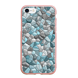 Чехол iPhone 7/8 матовый Мозаика из цветных камней