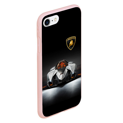 Чехол iPhone 7/8 матовый Lamborghini Egoista - Italy / 3D-Светло-розовый – фото 2