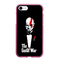 Чехол iPhone 7/8 матовый God of war - Кратос отец войны