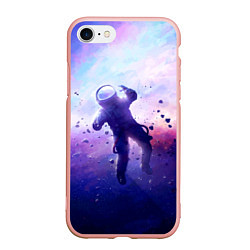 Чехол iPhone 7/8 матовый Космонавт в безвоздушном пространстве
