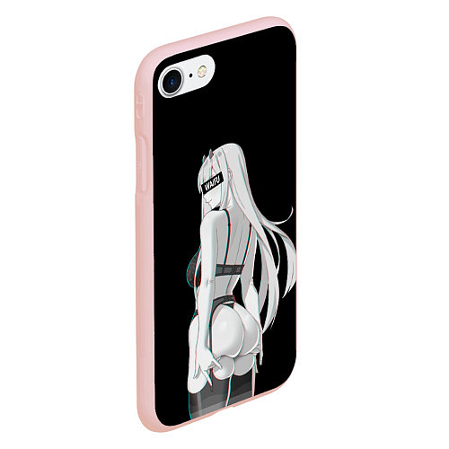 Чехол iPhone 7/8 матовый Waifu Zero Two / 3D-Светло-розовый – фото 2