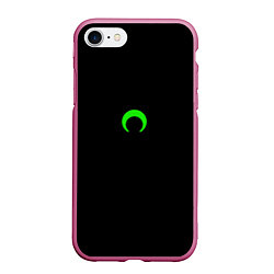 Чехол iPhone 7/8 матовый Green moon, цвет: 3D-малиновый