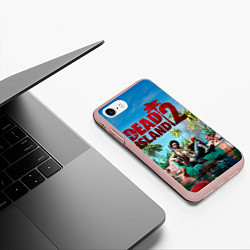 Чехол iPhone 7/8 матовый Dead island two, цвет: 3D-светло-розовый — фото 2