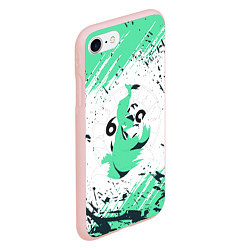 Чехол iPhone 7/8 матовый Девятихвостая Кицунэ, цвет: 3D-светло-розовый — фото 2