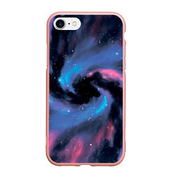 Чехол iPhone 7/8 матовый Ручная роспись галактики акварелью