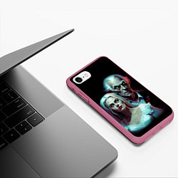 Чехол iPhone 7/8 матовый Король и Шут Кукла Колдуна, цвет: 3D-малиновый — фото 2