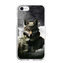 Чехол iPhone 7/8 матовый Волк в форме