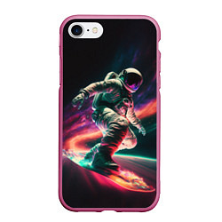 Чехол iPhone 7/8 матовый Cosmonaut space surfing