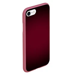 Чехол iPhone 7/8 матовый Марсала темная, градиент, цвет: 3D-малиновый — фото 2