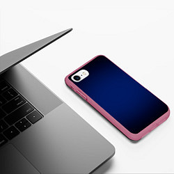 Чехол iPhone 7/8 матовый Сапфировый градиент, цвет: 3D-малиновый — фото 2