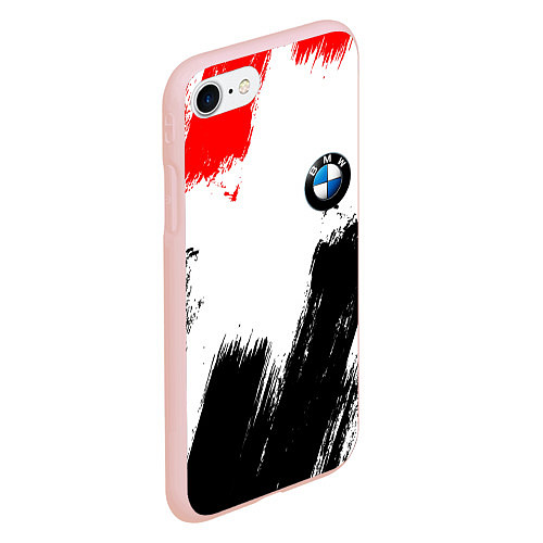 Чехол iPhone 7/8 матовый BMW art / 3D-Светло-розовый – фото 2