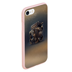 Чехол iPhone 7/8 матовый Странный фотоаппарат, цвет: 3D-светло-розовый — фото 2