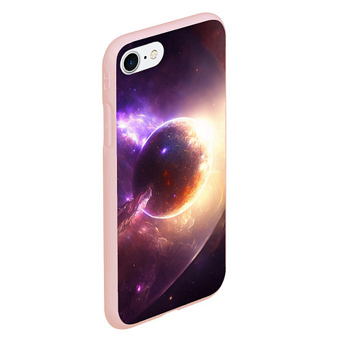 Чехол iPhone 7/8 матовый Планета Алари / 3D-Светло-розовый – фото 2