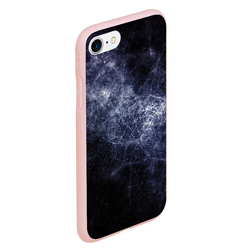 Чехол iPhone 7/8 матовый Замерзающая галактика / 3D-Светло-розовый – фото 2