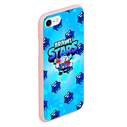 Чехол iPhone 7/8 матовый Brawl Stars Лу, цвет: 3D-светло-розовый — фото 2