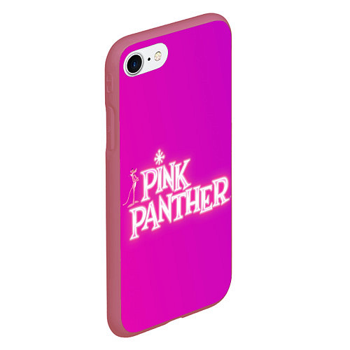 Чехол iPhone 7/8 матовый Pink panther / 3D-Малиновый – фото 2