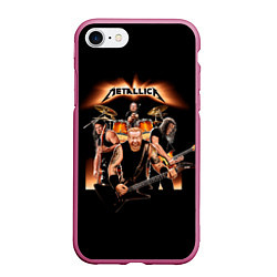 Чехол iPhone 7/8 матовый Metallica - метал-группа