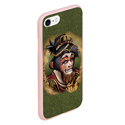 Чехол iPhone 7/8 матовый Король обезьян Сунь Укун, цвет: 3D-светло-розовый — фото 2