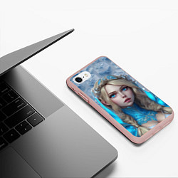 Чехол iPhone 7/8 матовый Dota 2 Crystal Maiden, цвет: 3D-светло-розовый — фото 2