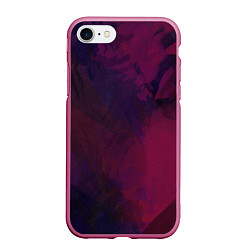 Чехол iPhone 7/8 матовый Фиолетовый мазок, цвет: 3D-малиновый